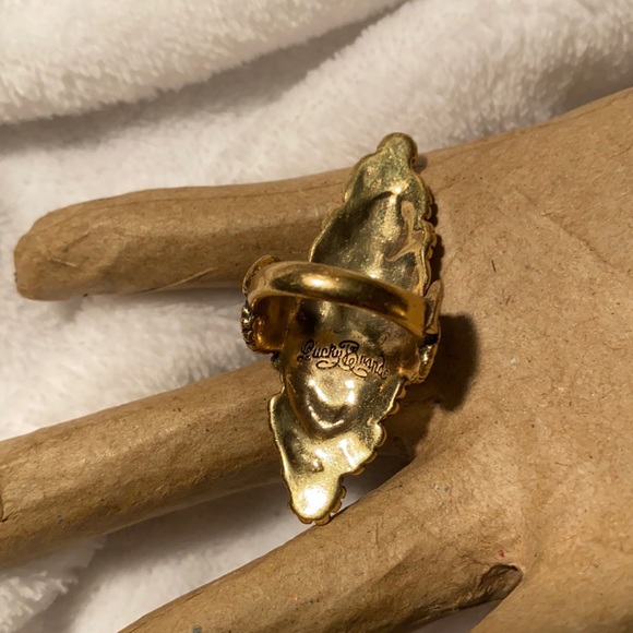 Awesome Lucky Brand southwest style gold tone ring size 6.5 - Picture 7 of 10